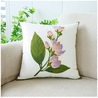 Wyj Hogar - Funda De Cojín Bordado Floral Mod15