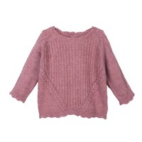 Pillin - Chaleco Bebé Niña Cerrado Cuello Redondo Ciruela