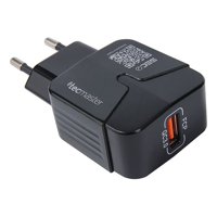 Cargador De Telefonía Tecmaster Tm-200514-Bk De Pared Quick Charge