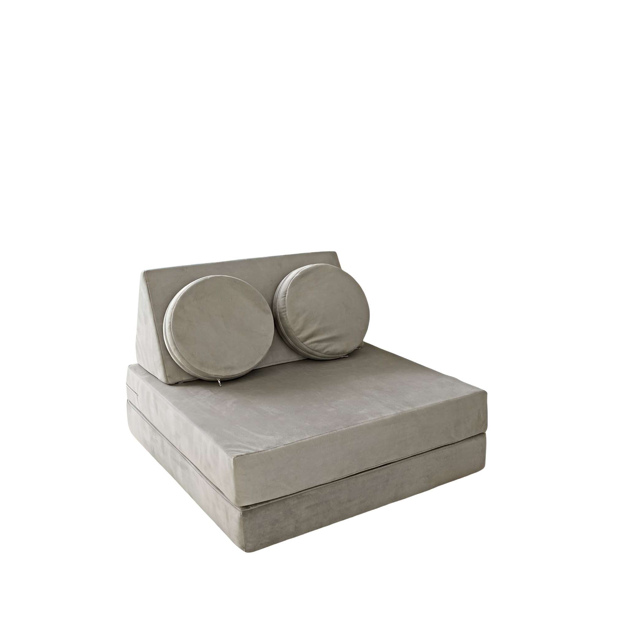 Genérico - Sofá Infantil Modular (sofá Cama) 5 Piezas Rosa Gris C.