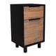 thumbnail image 2 of Velador Kaia 1 Cajón 1 Puerta Wengue Y Miel 70x41x36 Cm, 2 of 3