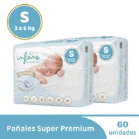 Pañal Desechable Super Premium S Infans 60 Und