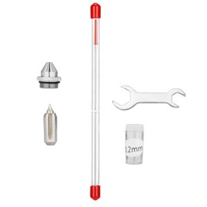 Magideal - Herramienta De Limpieza De Aerógrafo, Tapa De Boquilla De Aerógrafo, Herramienta De Limpieza De Pulverización De Metal Profesional Portátil Para Limpi 005 Cm
