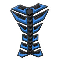 Magideal - Calcomanía Protectora Para Tanque De De Motocicleta, 3D, Fácil De Instalar, Duradera, Decorativa, Accesorio Esencial, Calcomanía De Espina De Azul