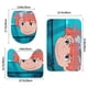 thumbnail image 3 of Ponyo Juego de 3 alfombras de baño de coral fleece: tapete de baño + alfombra de inodoro en forma de U + funda de tapa de inodoro en forma de O, 3 of 6