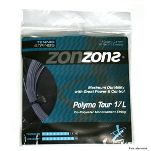 Set Cuerda Tenis Zons Polymo Tour 1.23 / 17 Plata
