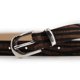 thumbnail image 4 of Cinturón mujer pasador metálico angosto casual chocolate Talla Única, 4 of 4