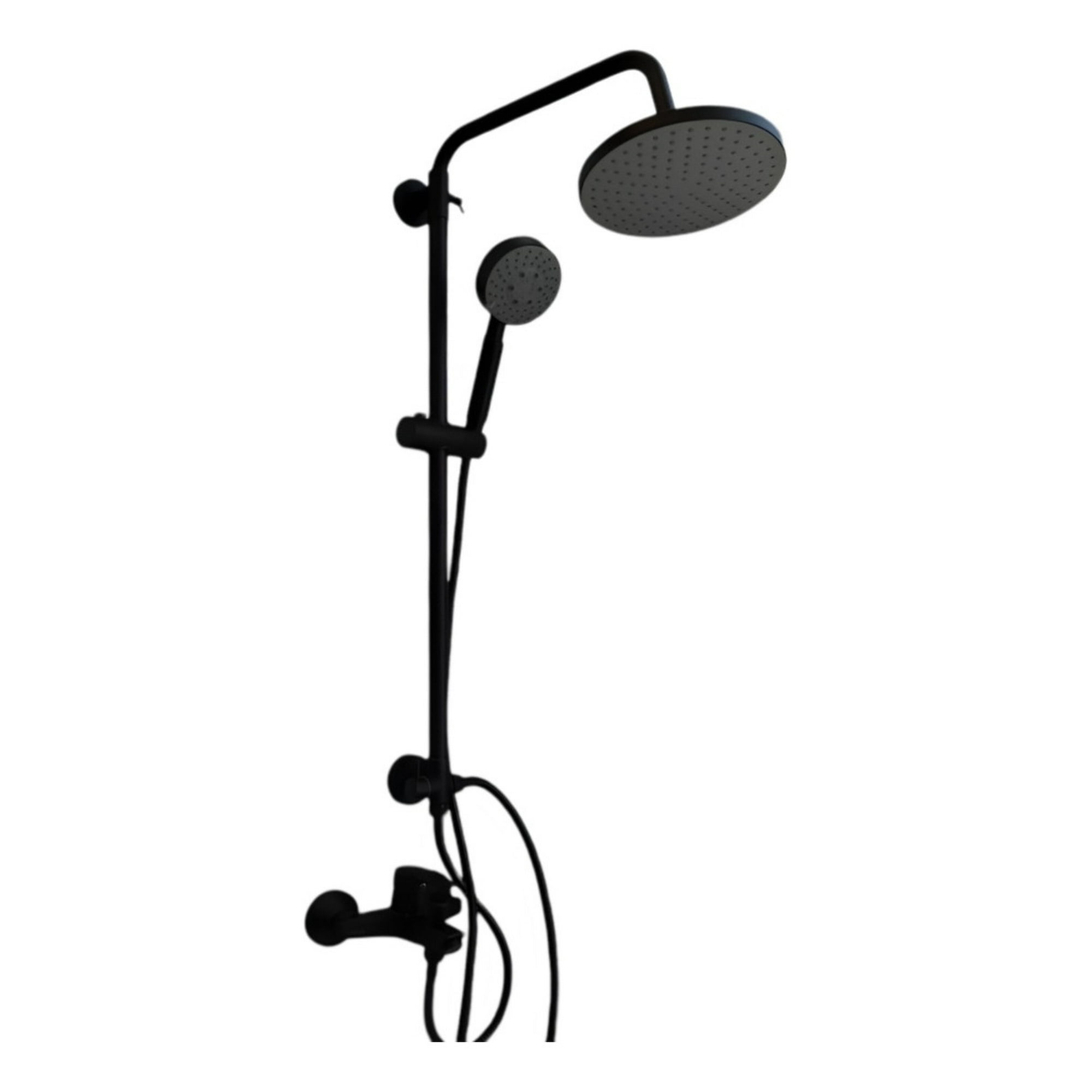 Genérico - Columna Ducha Negro Mate 3 Funciones Acero Inoxidable Jhn