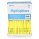 thumbnail image 1 of Rarlan Resaltadores de Punta Cincel, Amarillo Fluorescente, Pack de 96 unidades, 1 of 7