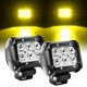 thumbnail image 1 of Nilight Pods de luz LED de 4" haz puntual amarillo 2 piezas 18 W, 1 of 8