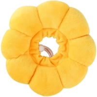 Xusx111 - Collar De Estilo Floral Cómodo Ajustable Para Gatos Cachorros Cuello Protector Con Cono De Recuperación Suave Para Mascotas (Amarillo, Pequeño)