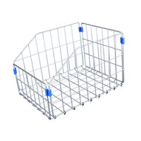 Ioensy - Cesta Trasera Plegable Para Bicicleta Cesta De Metal Para Bicicleta De Montaña Cesta Trasera Para Portaequipajes De Bicicleta