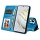 thumbnail image 4 of Funda tipo cartera FOXDOCK para Huawei Nova 10 SE , diseño girasol en relieve, cuero PU, cierre magnético, soporte y tarjetero, 4 of 5