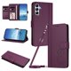 thumbnail image 1 of Funda Cartera Trébol para Samsung Galaxy A35 5G con Ranuras Tarjetas y Carga Inalámbrica Violeta, 1 of 6