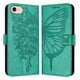 thumbnail image 5 of Funda Cartera Mariposa Para Iphone 16e Con Soporte Y Ranuras Para Tarjetas Verde, 5 of 5