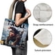 thumbnail image 3 of Troll and I Bolso de tela con estampado de lienzo para mujer, bolsa de compras reutilizable y estética, con cremallera interior, regalo para mujer, 35 × 40 cm., 3 of 6