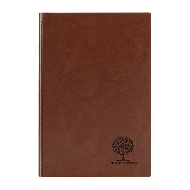 1 bloc de notas manual B6 de cuero suave, sencillo y portátil.