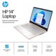 thumbnail image 3 of Laptop HP Chromebook 14" Intel Celeron 8GB 128GB Rosa, 3 of 9