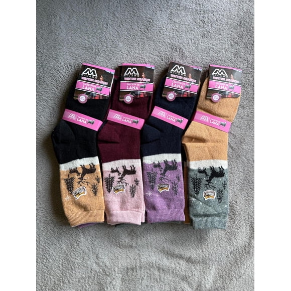 Calcetín Invierno Lana Mujer 6 Pares multicolor 36-40