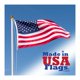 thumbnail image 1 of Bandera Made in USA Flags 5x8 de Poliéster Resistente para Exterior, 1 of 9