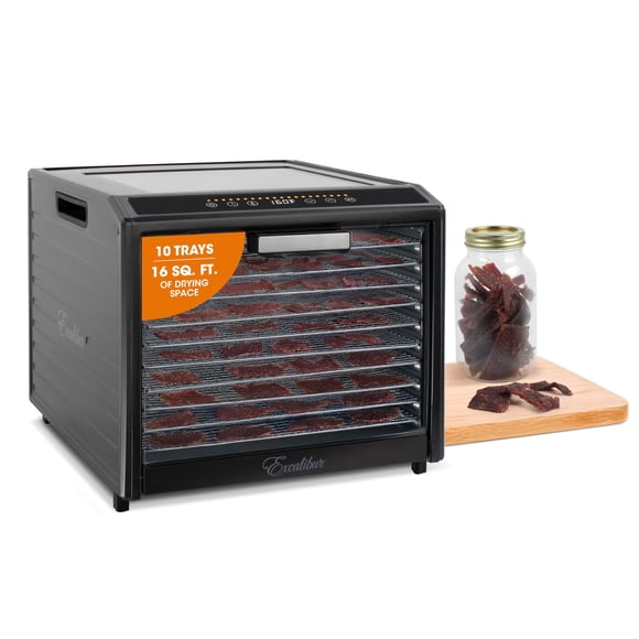 Deshidratador de alimentos Excalibur Performance Series, 10 bandejas, negro