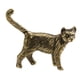 thumbnail image 3 of Estatua De Latón De Gato, Obra De Arte, Té, Mascota, Miniatura Para Mesa, Estantería, Oficina, 3 of 5