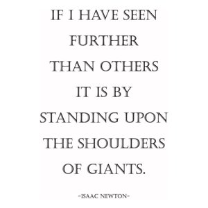 Rienda Libre Graphics - Decomural Shoulders Of Giants Isaac Newton Ws-44092