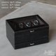 thumbnail image 3 of Caja de relojes TAWBURY de 8 compartimentos negro/gris carbón 27 × 22 × 15 cm, 3 of 9