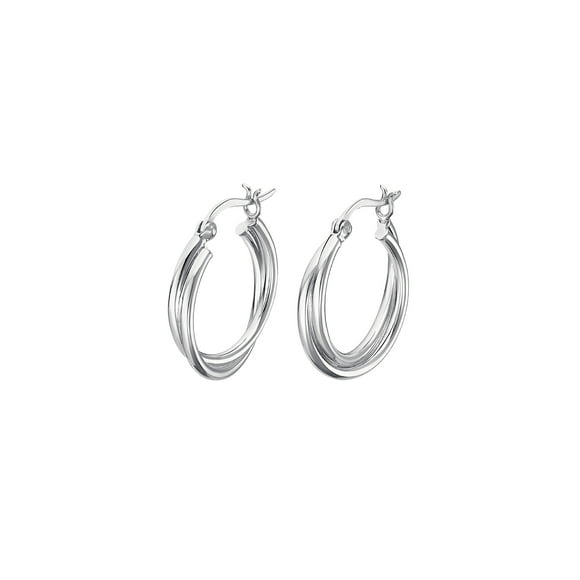 Aros LP3385-4/1 Lotus Silver Mujer Hoops