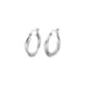 thumbnail image 1 of Aros LP3385-4/1 Lotus Silver Mujer Hoops, 1 of 2