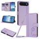 thumbnail image 1 of Funda Cartera Trébol para iPhone Air con Ranuras Tarjetas y Carga Inalámbrica Morado claro, 1 of 6