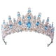 thumbnail image 5 of Tiara De Cumpleaños, Accesorios Para El Cabello, Joyería Para El Cabello, Corona Nupcial Para Niñas, Azul Oscuro, 5 of 5