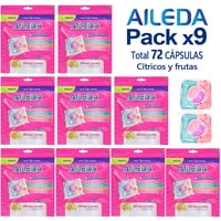 Detergente En Capsulas Premium Aileda Para Viajes En Total 72 Unidades Cítricos Y Frutas
