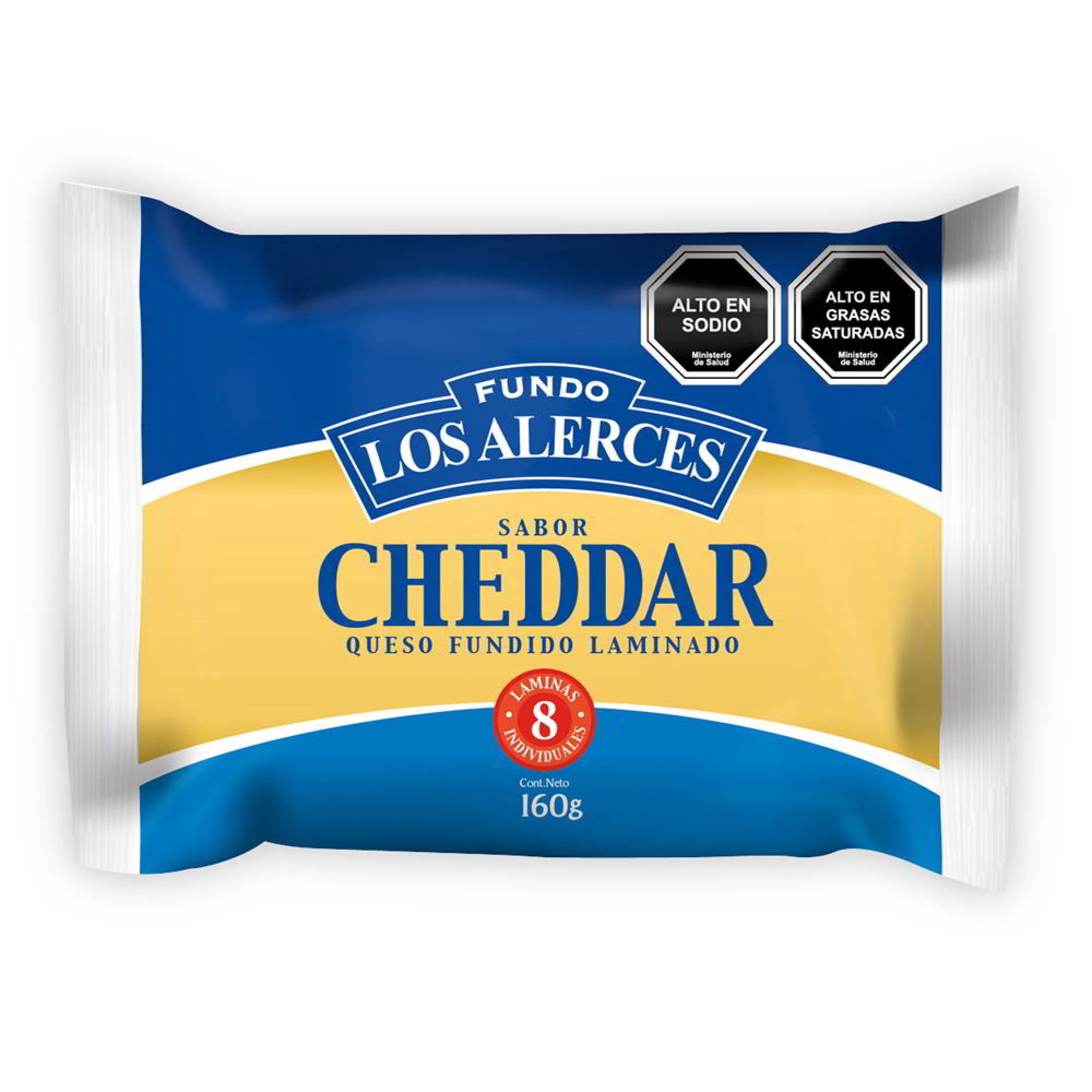 Queso Cheddar Fundido 160 g Los Alerces