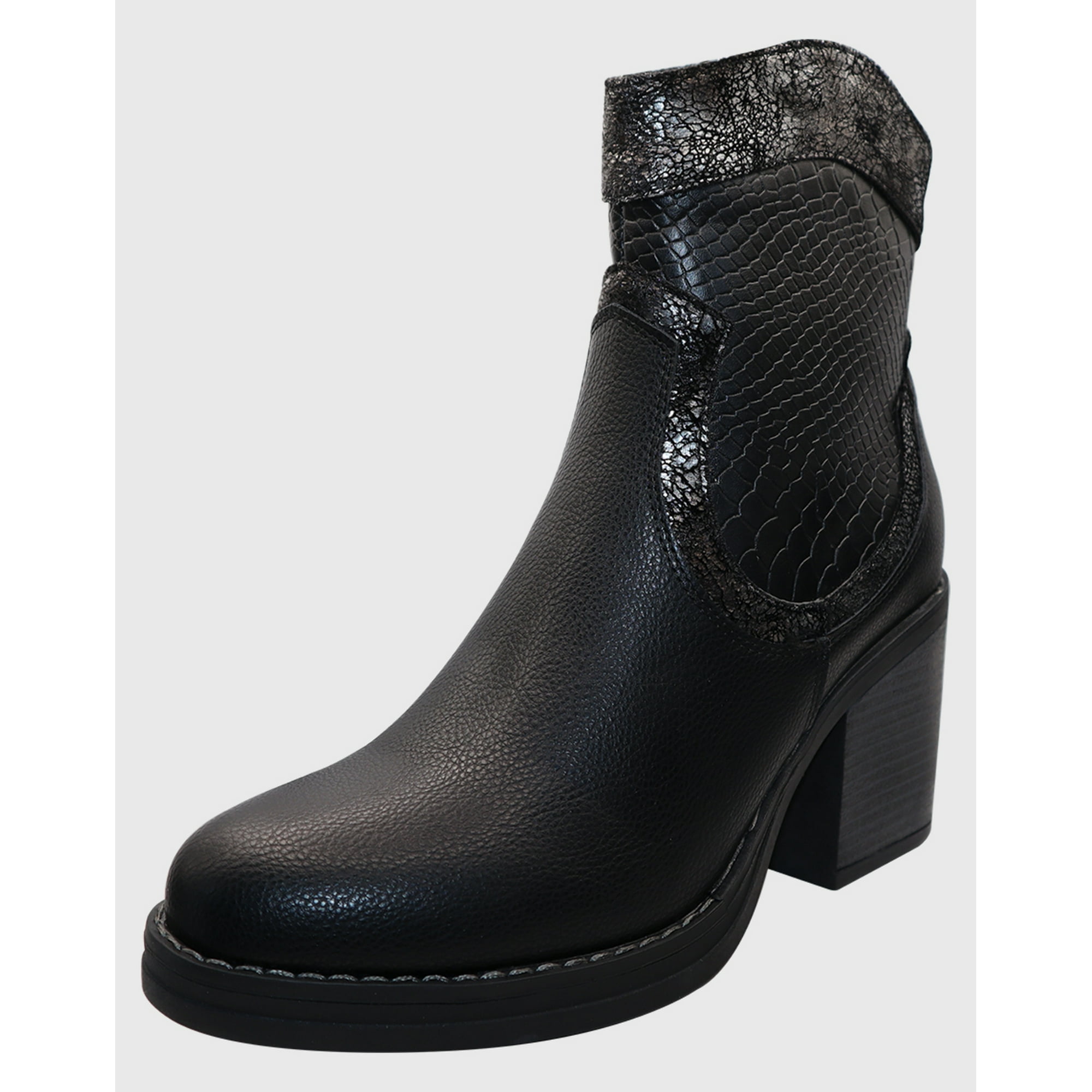 Danicolle Calzado - Bota Corta Print Negro