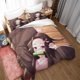 thumbnail image 2 of Dem-on- Kill-er Ne-Zuko An-ime Girl Duvet Cover- Set 100% -Microf-iber Bedding- Sets 3 Pieces- Ultra S-oft Skin-Friendly -Comforter -Cover Se-t, 2 of 5