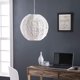 thumbnail image 5 of Lámpara colgante SEI Furniture Cartaxo redonda de ratán blanco, 5 of 7