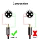thumbnail image 2 of Cable de audio J&D 2 RCA macho a doble XLR hembra de 1,8 m, 2 of 7