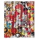 thumbnail image 1 of Cortina de ducha Tokidoki, juego de cortinas de baño con ganchos, tamaño 60 x 72 pulgadas, 1 of 3