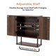 thumbnail image 5 of Gabinete de Pared FerniTry 59 cm Nogal Oscuro con Panel Acanalado, 5 of 7