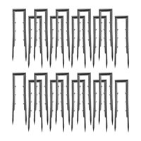 Magideal - 100 Piezas De Estacas Para Césped, Grapas Para Jardín, Alfileres De Uñas De Pp, Estacas Ligeras Para Tienda De Campaña, Estacas Para Valla Para Patios