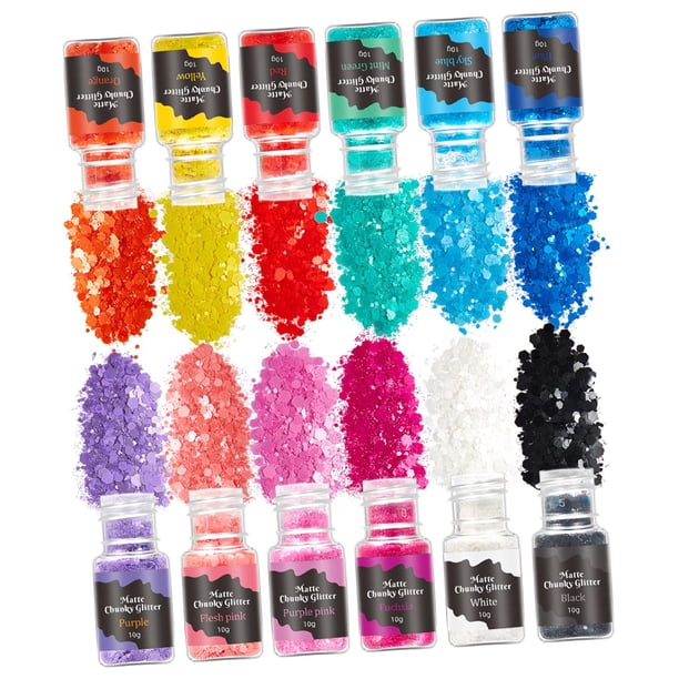 Arte holográfico para uñas (12 botellas), decoración Irregular brillante, manualidades de maquillaje, confeti, lámina artística para uñas para belleza Color sólido