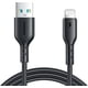 thumbnail image 1 of Cable USB-A a Lightning 3A Carga Rápida 1 m Negro (Oscura) - JoyRoom, 1 of 2