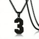 thumbnail image 1 of 1pc Stylish Stainless Steel Men's Athletes Number Pendant Necklace - Perfect for Baseball, Basketball, and Football Teams - Long Chain Necklace with Sports Number - Ideal Gift for Boys, 1 of 5