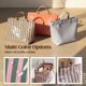 thumbnail image 5 of Bolso PVC rayas mujer cuadros grande hobo carta impreso ligero, 5 of 7