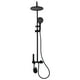 thumbnail image 4 of Columna Ducha Teclado Monomando 4 Funciones Plato Redondo Negro, 4 of 8