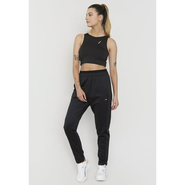 Buzo Mujer Deportivo Pretina Negro Corona