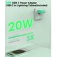 thumbnail image 2 of Cargador QUZUDN 20W USB‑C (2 unidades) + cable USB‑C a Lightning, 2 of 7