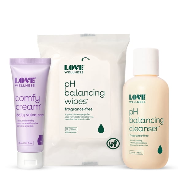 Paquete de cuidado de la piel Love Wellness para equilibrar el pH de la zona íntima