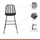 thumbnail image 3 of Taburete Alto de Terraza Rattan Grecia Color Negro, 3 of 4